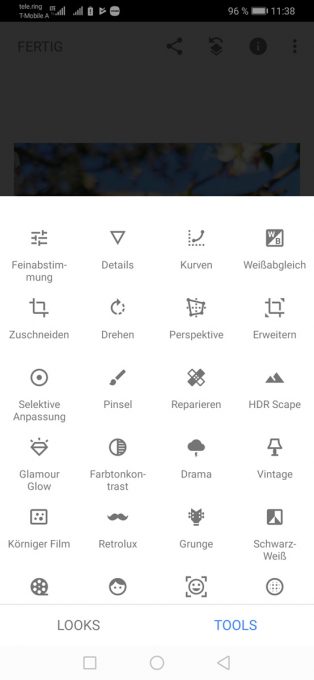 Snapseed Tools