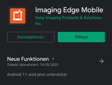 Sony Kamera App für Android, Iphone und Windows